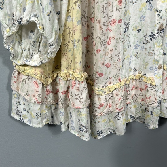 Cato Printed Tunic Dress Ditsy Floral Multi Pastel Size M- L - Picture 7 of 17